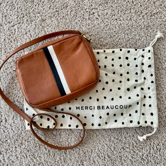 Clare V Midi Sac Natural with stripes - Picture 2 of 6